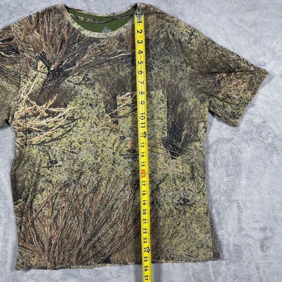 Mossy Oak Brush‎ Camo T Shirt Large 42-44 Short Sleeve  Hunting Tee - Picture 2 of 6